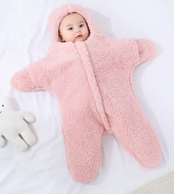 Combinaison Nid d'Ange en Polaire Forme Étoile pour Bébé