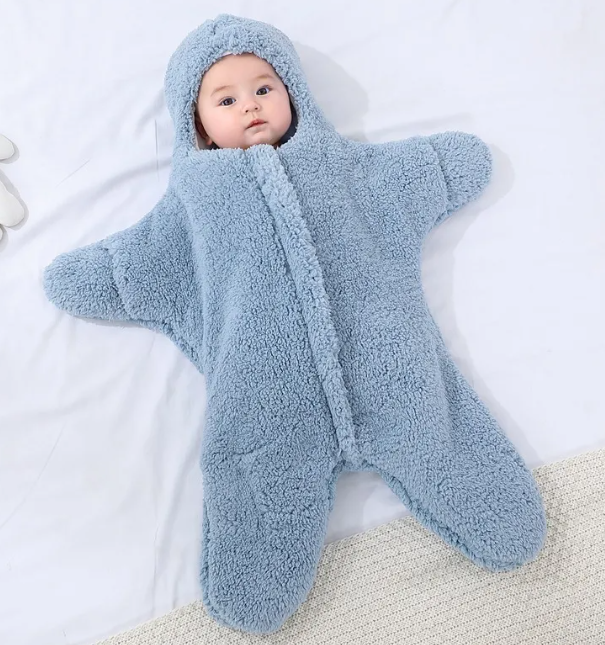 Combinaison Nid d'Ange en Polaire Forme Étoile pour Bébé